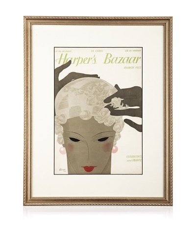 Original Harper's Bazaar cover dated 1932. by Benigni. 16X20 framedAs You See