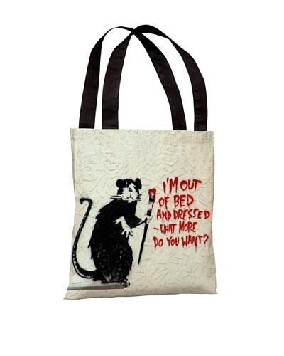 Banksy Out of Bed Tote Bag