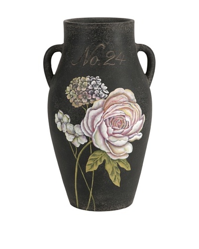 Quinn Large Handpainted Floral Vase