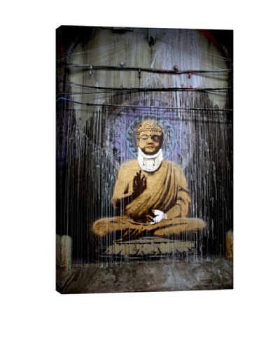 Injured Buddha by Banksy Giclée Canvas Print