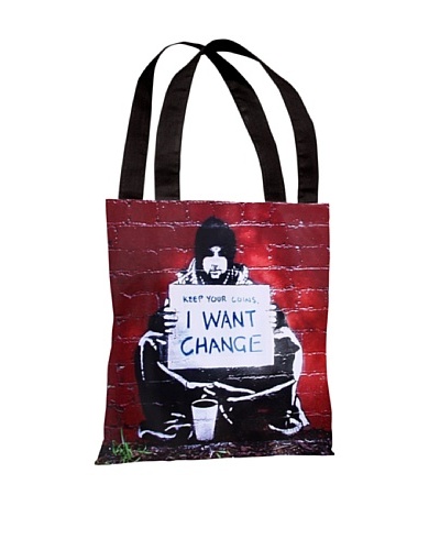 Banksy Keep Your Coins Tote Bag