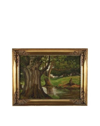 Oak Tree Landscape Framed Artwork