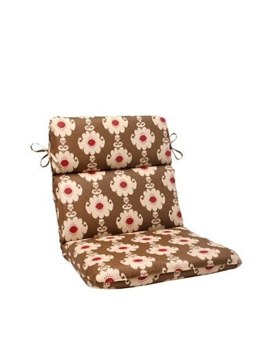 Waverly Sun-n-Shade Rise and Shine Henna Chair Cushion [Red/Brown/Tan]