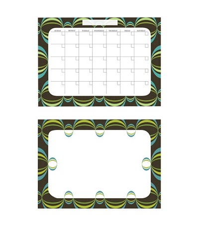 Loopy Blue Dry-Erase Calendar Message Board Combo