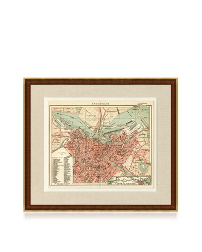 Antique Amsterdam 1890's Map