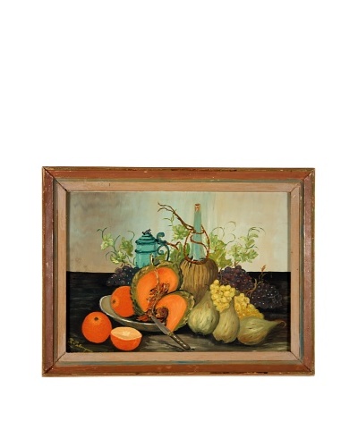 Cantaloupe Framed Still Life