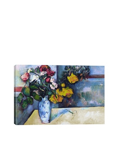Paul Cezanne's Still Life: Flowers in a Vase Giclée Canvas Print