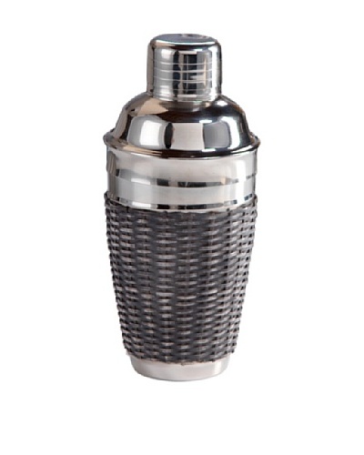 Woven Cane Cocktail Shaker