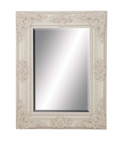 Wooden Wall Mirror II, White