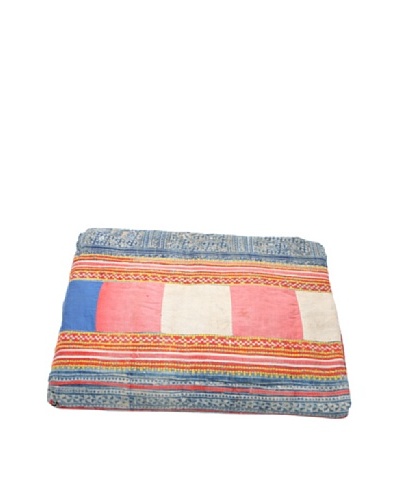 Repurposed Fabric Hmong Blanket, Multi, Full/Queen