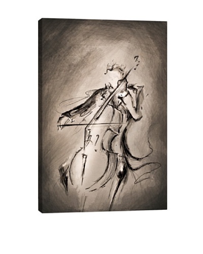 Marc Allante The Cellist Canvas Print