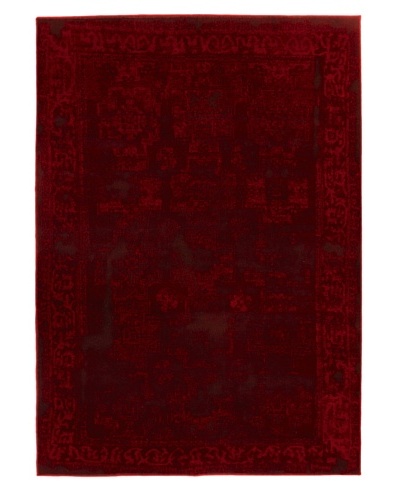 Wash Area Rug, Red, 5' 5 x 7' 8