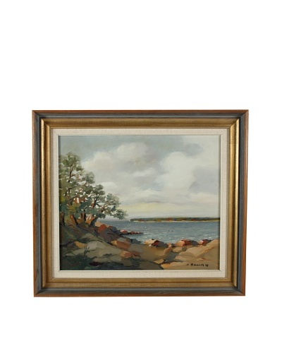 Balvallstrand Coast, 1948 Framed Artwork