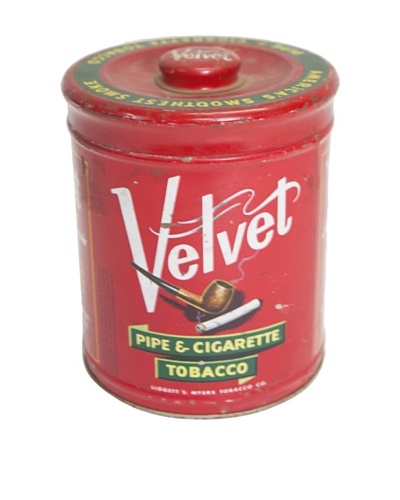 Vintage Circa 1950’s “Velvet Pipe & Tobacco” Tin
