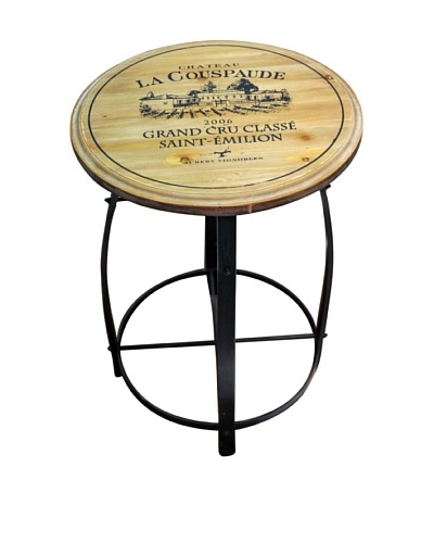 Iron Accent Table, Brown
