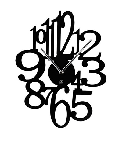 Wooden Wall Clock with Laser Cut Numbers and Metal Hands, 15
