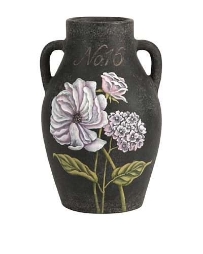 Quinn Small Handpainted Floral Vase