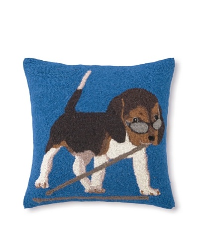 Hook Pillow, Drummer Beagle, 18 x 18