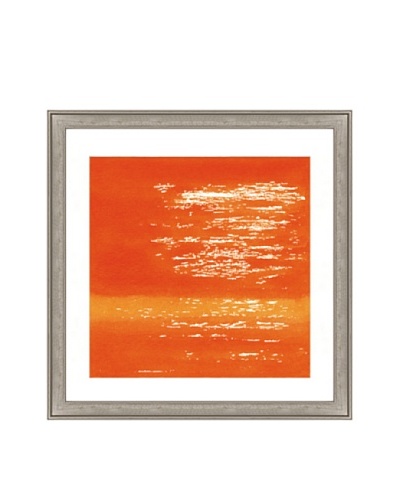 Orange Watercolor Abstract I