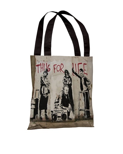 Banksy Thug for Life I Tote Bag