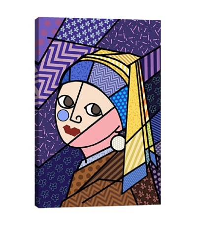 Girl With a Pearl Earring 3 (After Johannes Vermeer) Canvas Giclée Print