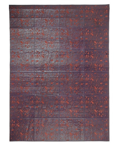 Hide Rug Ornate Pattern, 6' x 9'