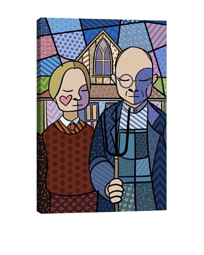 American Gothic 2 (After Grant Wood) Canvas Giclée Print