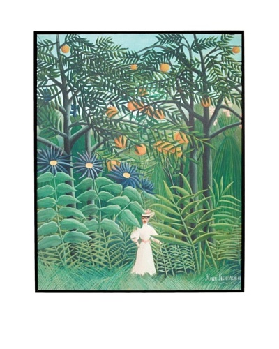 Henri Rousseau: Woman Walking in an Exotic Forest (Femme se promenant dans un forêt exotique), 1905A...