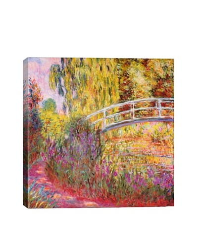 Claude Monet's Japanese Bridge, Pond with Water Lilies Giclée Canvas Print
