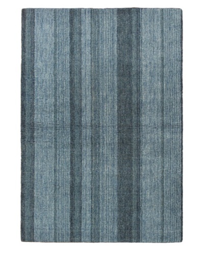 Hand-Knotted Luribaft Gabbeh Riz Rug, Light Blue, 4' x 6'