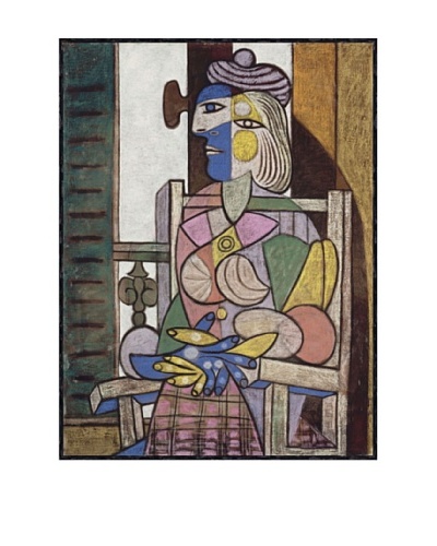 Pablo Picasso Femme assise devant la fenetre Framed Art