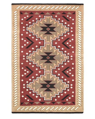 Hand-Knotted Royal Kazak Rug, Pink, 4' x 6'