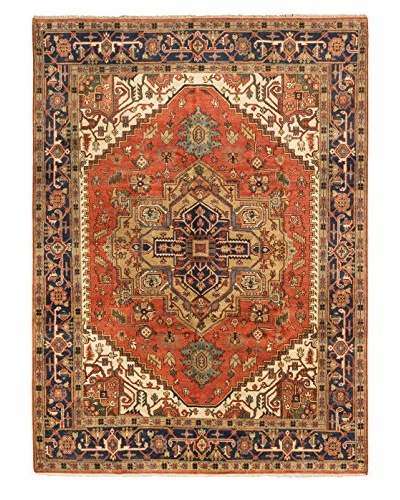 Hand-Knotted Serapi Heritage Wool Rug, Copper, 8' 11 x 12'