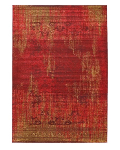 Wash Area Rug, Red, 6' 7 x 9' 6