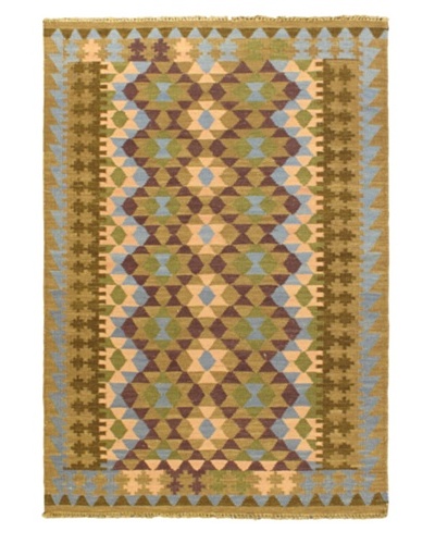 Izmir Kilim Traditional Kilim, Brown, 4' 7 x 6' 7