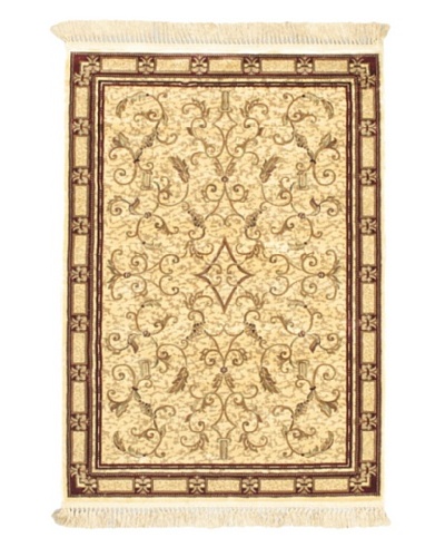 Persian Traditional Rug, Beige, 4' x 5' 7