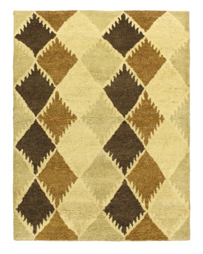 Hand-Knotted Marrakech Rug, Cream, 4' 7 x 6' 7