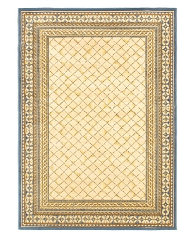 Royale Rug, Ivory/Pale Dull Blue, 5' 3 x 7' 6