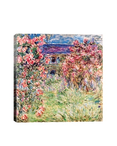 Claude Monet's The House Among the Roses (Das Haus In Den Rosen) Giclée Canvas Print