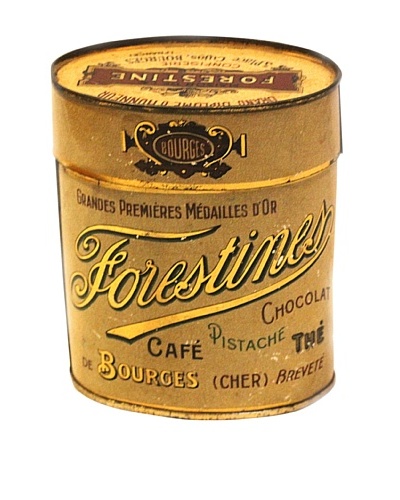 Vintage Forestine Chocolat Pistache The Tin, Cream/Gold/Brown