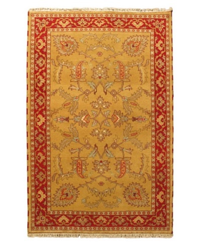 Hand-Knotted Royal Kazak Rug, Orange/Yellow, 5' x 7' 8