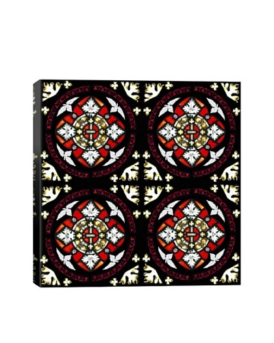 Blood Royalty Stained Glass Quadric Giclée On Canvas