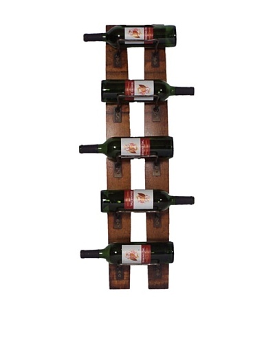 2 Day Designs 5 Bottle Wall Rack