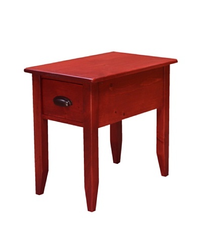2 Day Designs Jefferson Side Table, Rouge