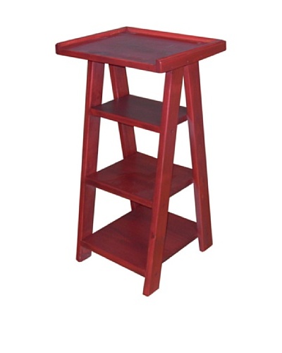 2 Day Designs Ladder Telephone Table, Rouge