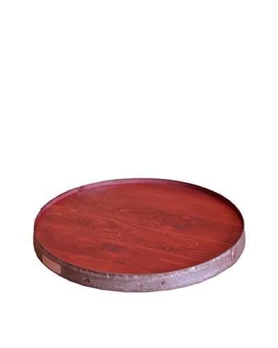 2 Day Designs Raised Ring Lazy Susan, Rouge