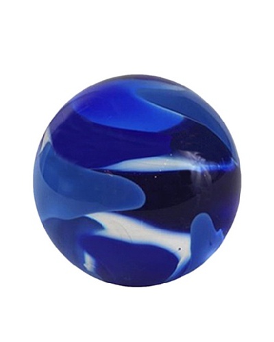 Abby Modell Small Paper Weight, Royal Blue Swirl
