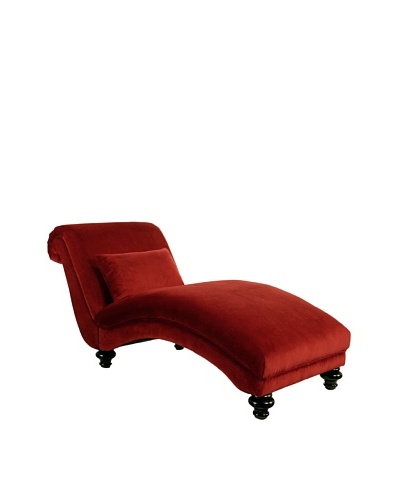 Abbyson Living Westwood Chaise, Red
