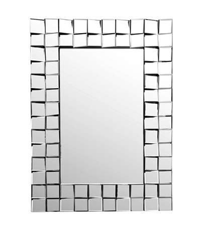 Abbyson Living Isabelle Rectangle Wall Mirror, Silver