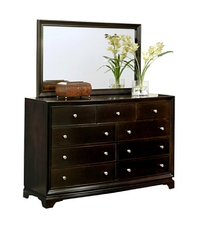 Abbyson Living Capriva 9-Drawer Dresser & Mirror Set